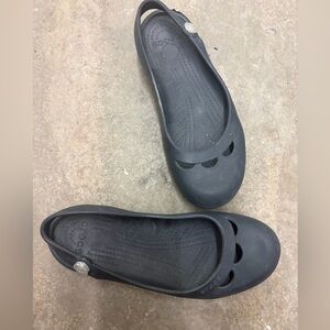 Crocs Women's Black Flats slip on ballerina